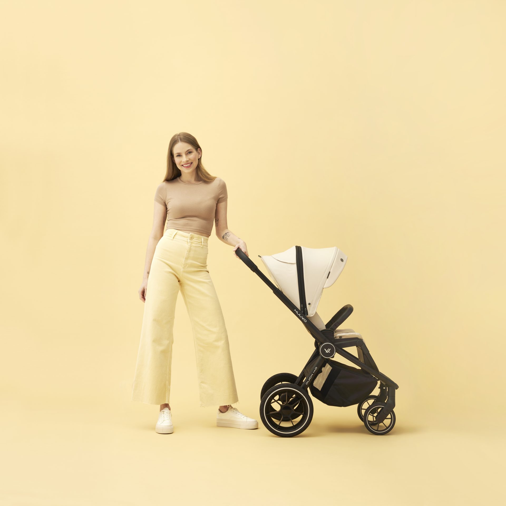 MUUVO Kočík kombinovaný Quick 4.0 Desert sand set 2v1 – Obrázok 41
