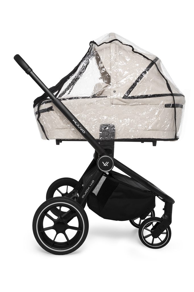 MUUVO Kočík kombinovaný Quick 4.0 Desert sand set 2v1 + CYBEX Aton B2 i-Size + základňa – Obrázok 6