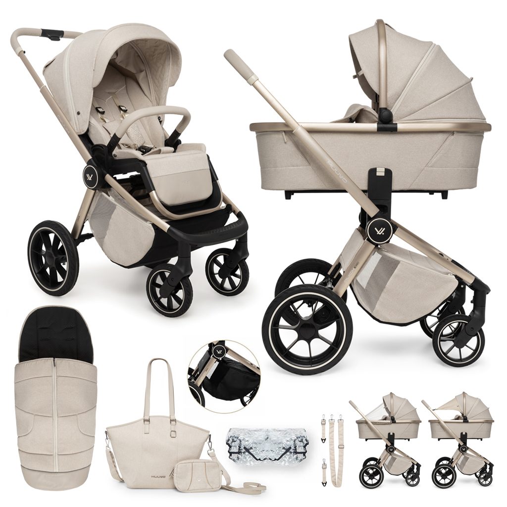MUUVO Kočík kombinovaný Quick Boho Beige set 2v1 – Obrázok 2