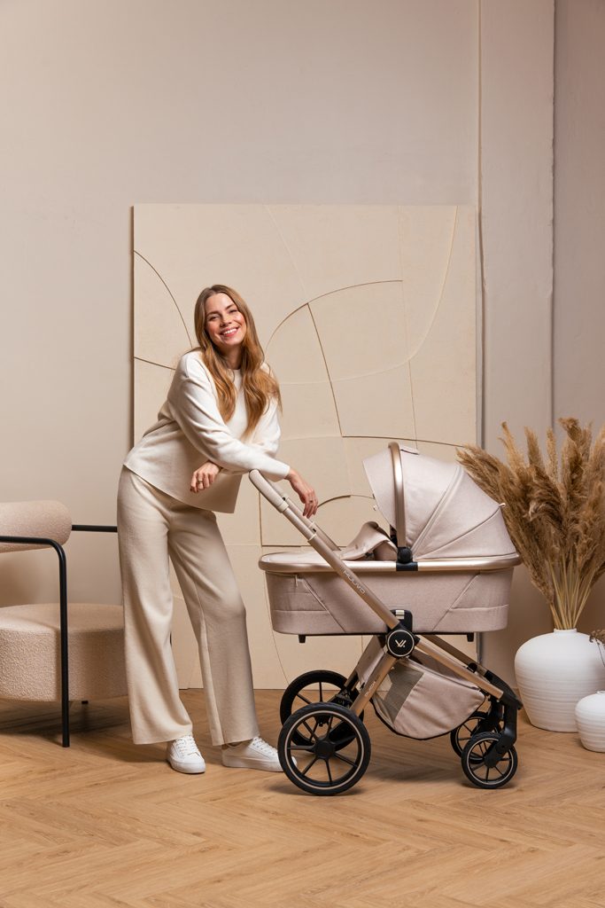 MUUVO Kočík kombinovaný Quick Boho Beige set 2v1 + CYBEX Aton B2 i-Size + základňa – Obrázok 43