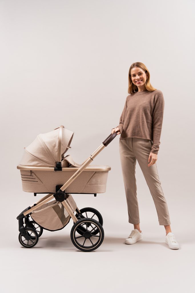 MUUVO Kočík kombinovaný Quick Boho Brown set 2v1 + CYBEX Aton B2 i-Size + základňa – Obrázok 30