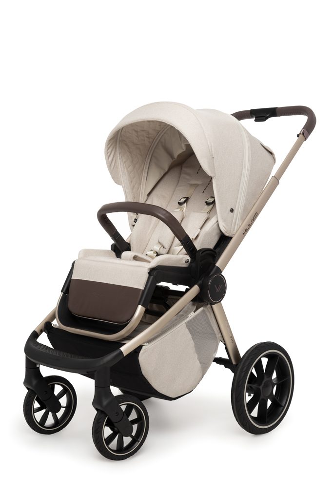 MUUVO Kočík kombinovaný Quick Boho Brown set 2v1 + CYBEX Aton B2 i-Size + základňa – Obrázok 4
