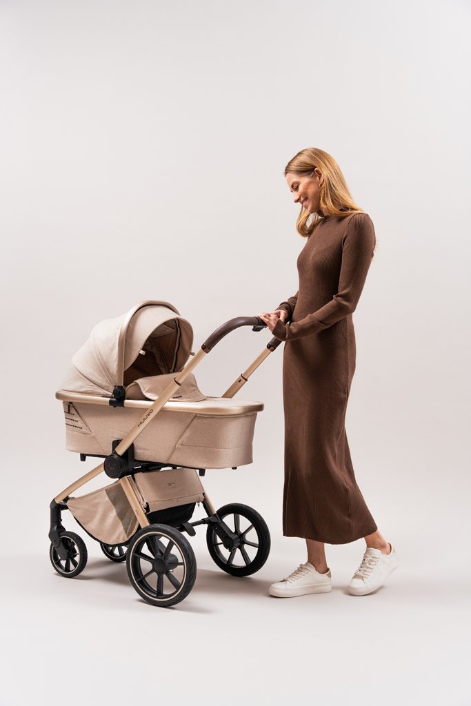 MUUVO Kočík kombinovaný Quick Boho Brown set 2v1 + CYBEX Aton B2 i-Size + základňa – Obrázok 31