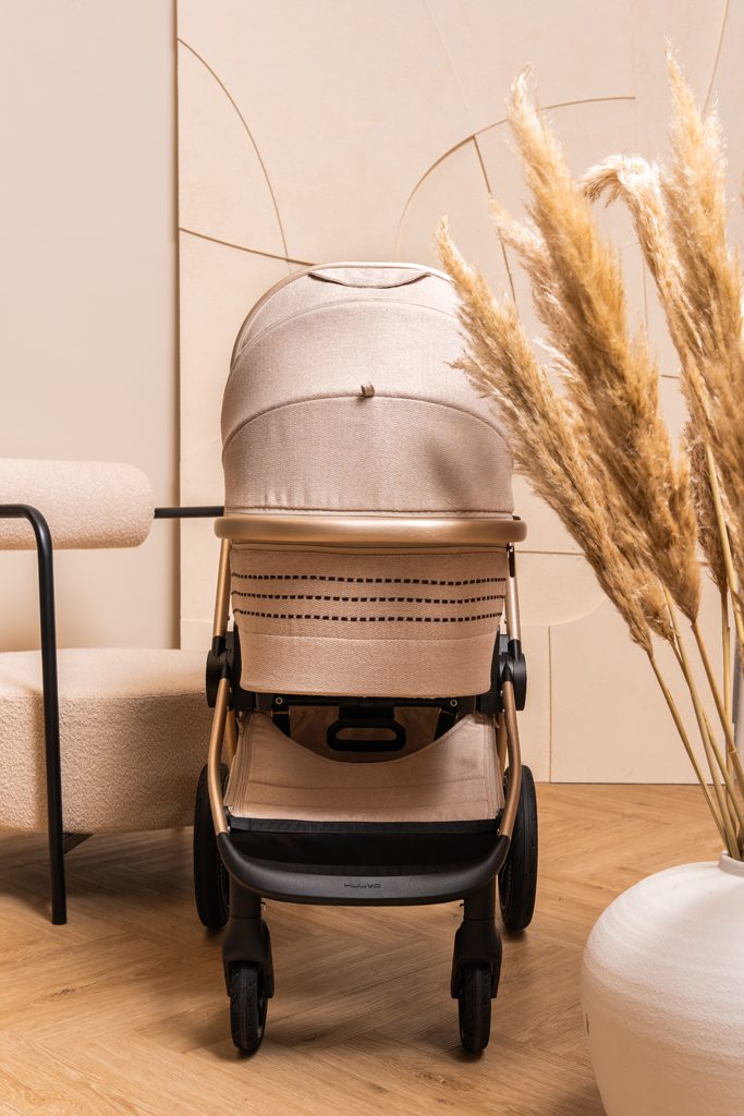 MUUVO Kočík kombinovaný Quick Boho Brown set 2v1 + CYBEX Aton B2 i-Size + základňa – Obrázok 40