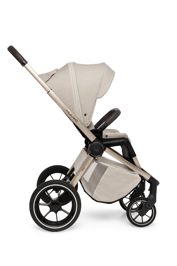 MUUVO Kočík kombinovaný Quick Boho Brown set 2v1 + CYBEX Aton B2 i-Size + základňa – Obrázok 6