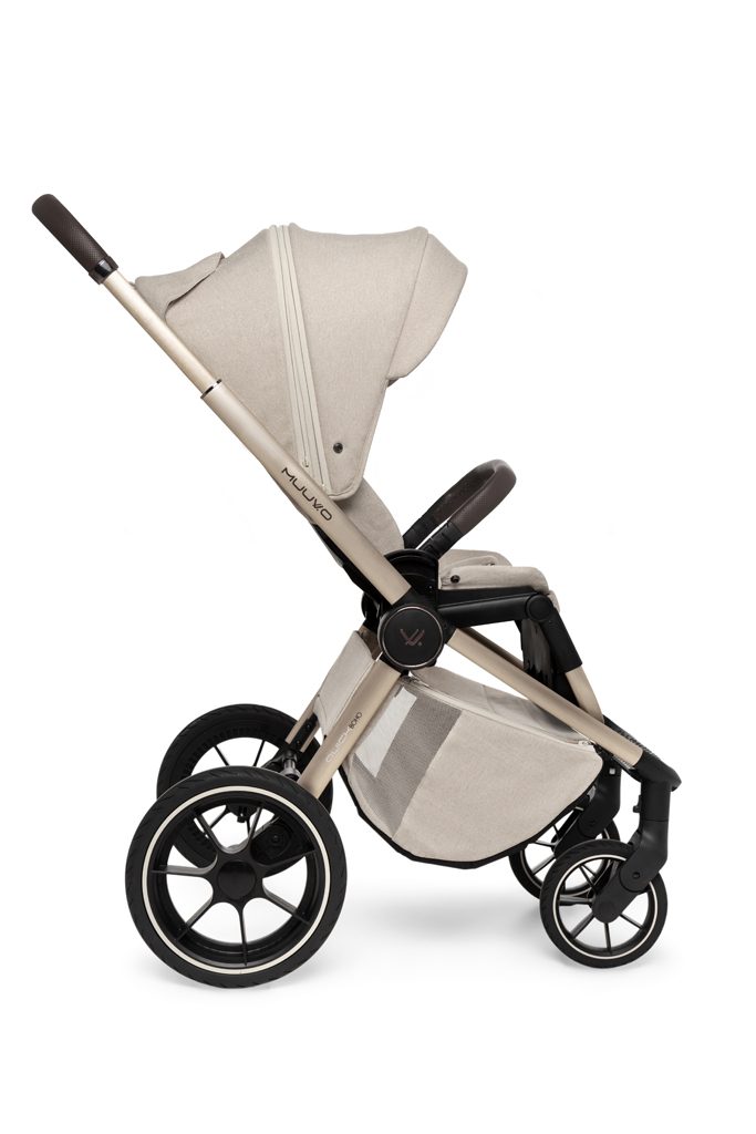 MUUVO Kočík kombinovaný Quick Boho Brown set 2v1 + CYBEX Aton B2 i-Size + základňa – Obrázok 7