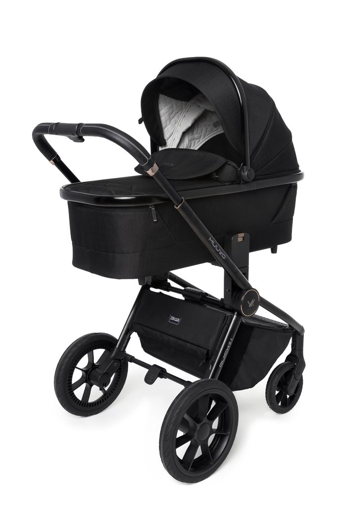 MUUVO Kočík kombinovaný Quick SE 2 Chromium black set 2v1 + CYBEX Aton B2 i-Size + základňa – Obrázok 17