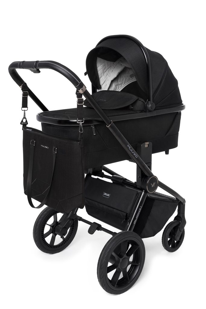 MUUVO Kočík kombinovaný Quick SE 2 Chromium black set 2v1 + CYBEX Aton B2 i-Size + základňa – Obrázok 19