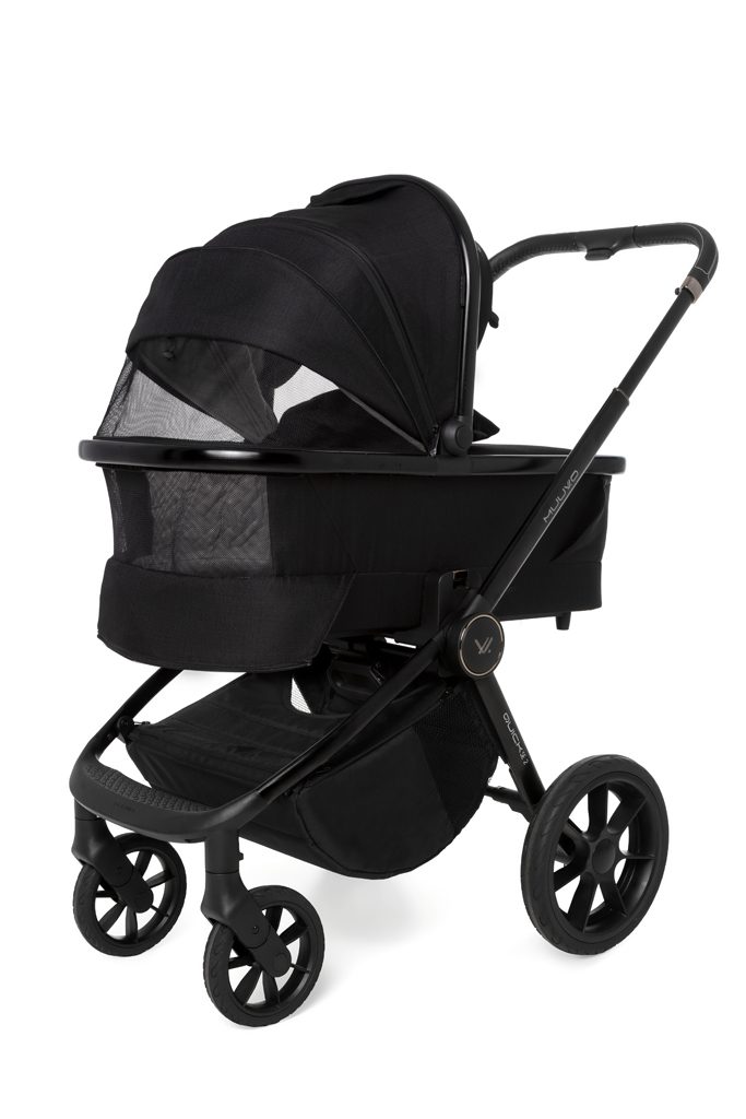 MUUVO Kočík kombinovaný Quick SE 2 Chromium black set 2v1 + CYBEX Aton B2 i-Size + základňa – Obrázok 20