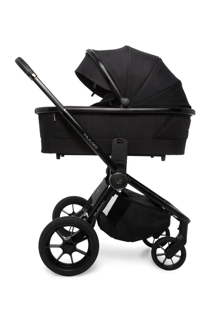 MUUVO Kočík kombinovaný Quick SE 2 Chromium black set 2v1 + CYBEX Aton B2 i-Size + základňa – Obrázok 5