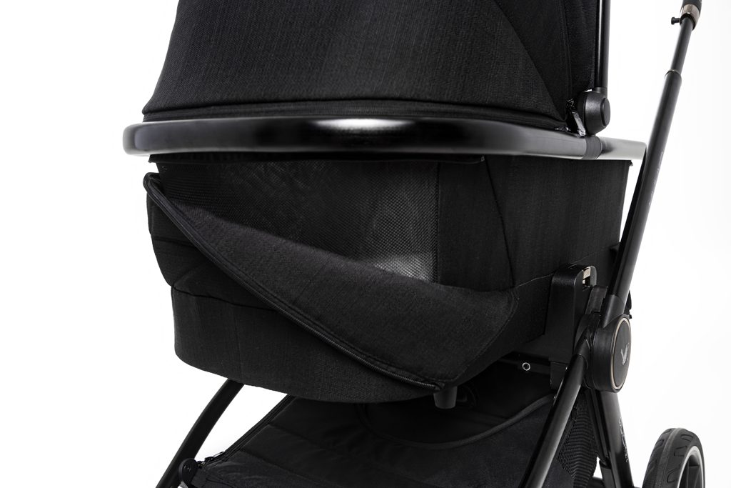 MUUVO Kočík kombinovaný Quick SE 2 Chromium black set 2v1 + CYBEX Aton B2 i-Size + základňa – Obrázok 43