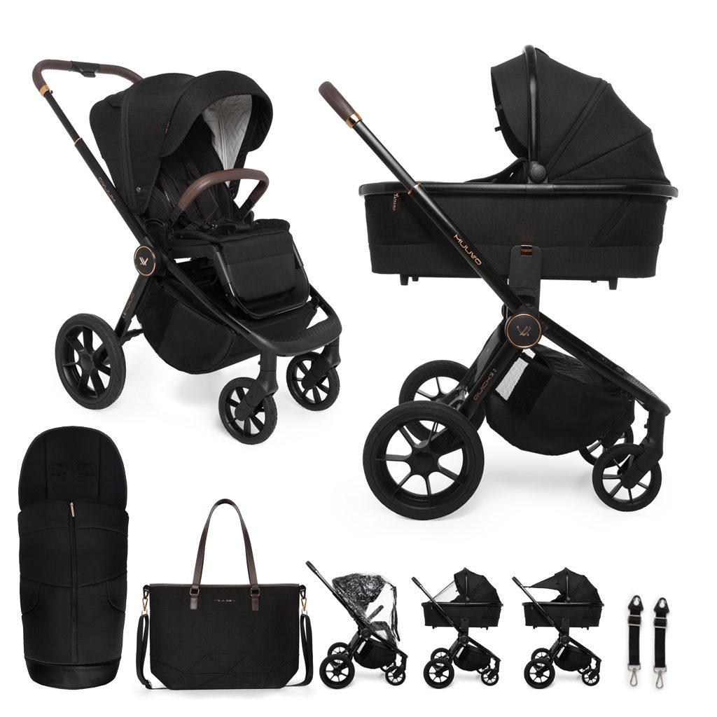 MUUVO Kočík kombinovaný Quick SE 2 Sunset black set 2v1 – Obrázok 2