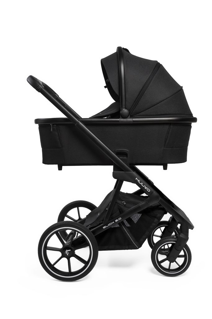MUUVO Kočík kombinovaný Slick 2.0 set 2v1 Classic black + CYBEX Aton B2 i-Size + základňa – Obrázok 3