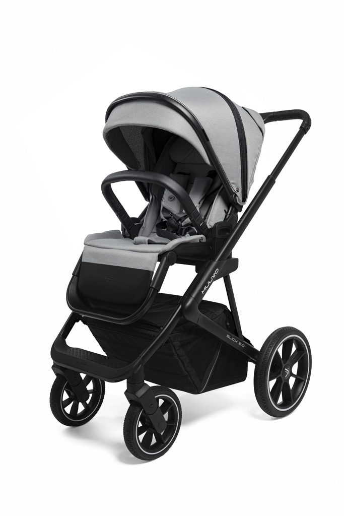 MUUVO Kočík kombinovaný Slick 2.0 set 2v1 Light grey + CYBEX Aton B2 i-Size + základňa – Obrázok 4