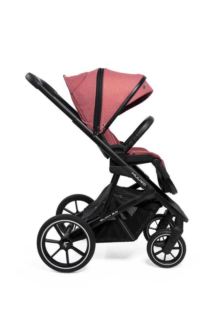 MUUVO Kočík kombinovaný Slick 2.0 set 2v1 Pure pink – Obrázok 7