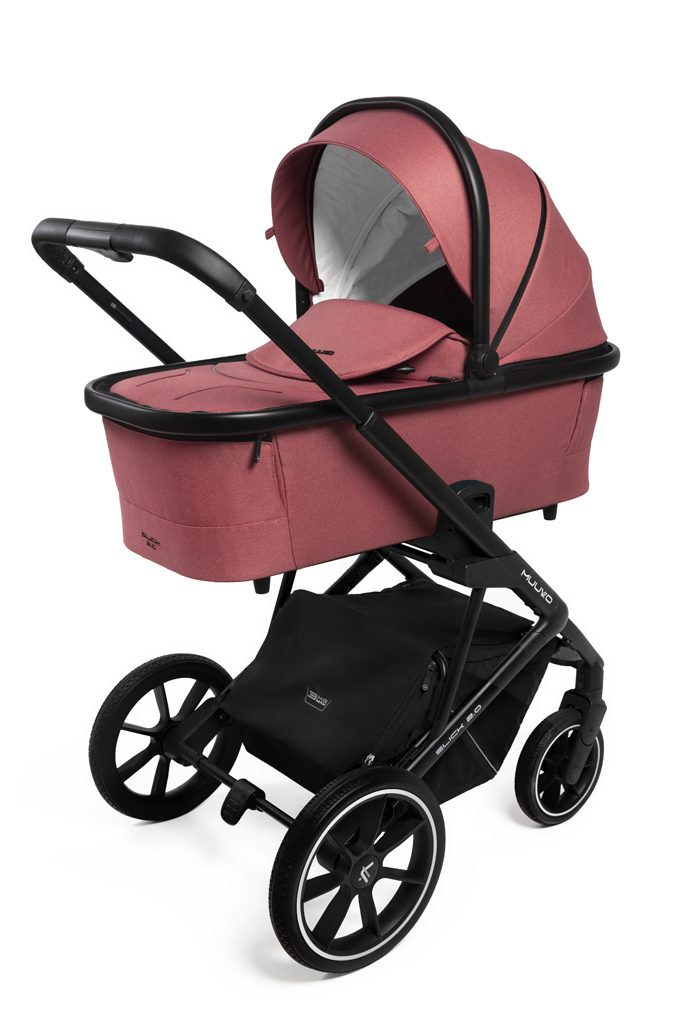 MUUVO Kočík kombinovaný Slick 2.0 set 2v1 Pure pink + CYBEX Aton B2 i-Size + základňa – Obrázok 4