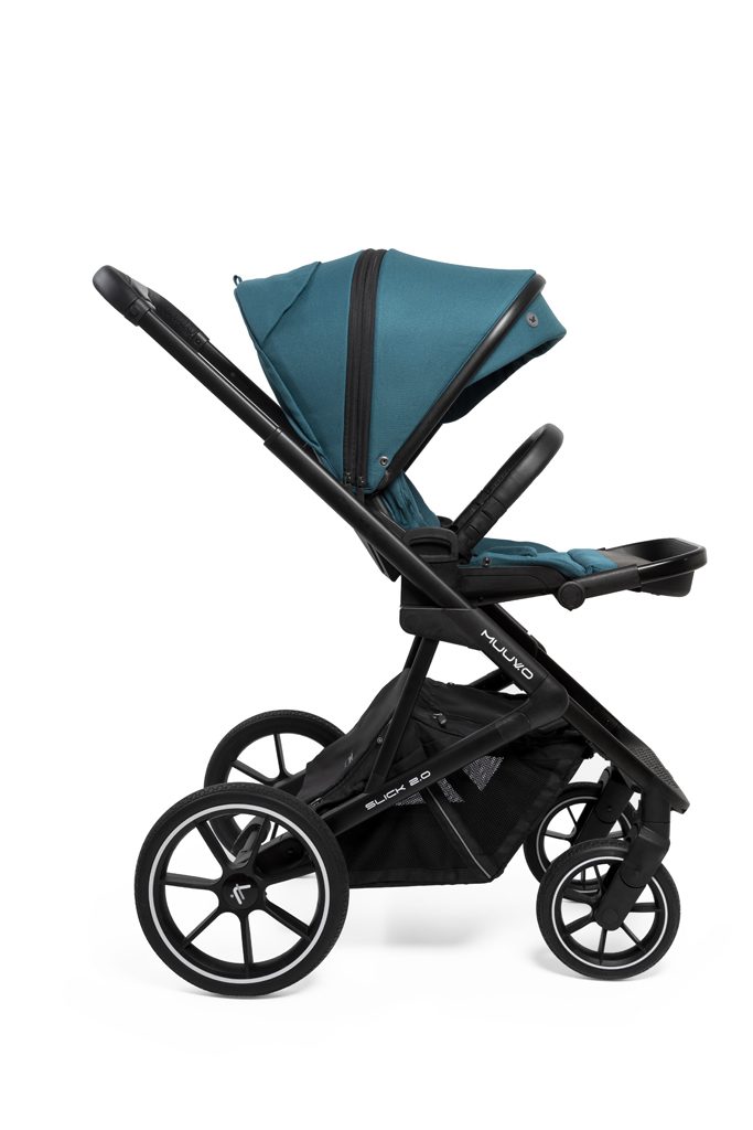 MUUVO Kočík kombinovaný Slick 2.0 set 2v1 Tropical green + CYBEX Aton B2 i-Size + základňa – Obrázok 20