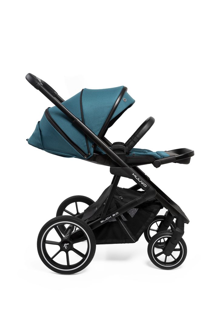 MUUVO Kočík kombinovaný Slick 2.0 set 2v1 Tropical green + CYBEX Aton B2 i-Size + základňa – Obrázok 22