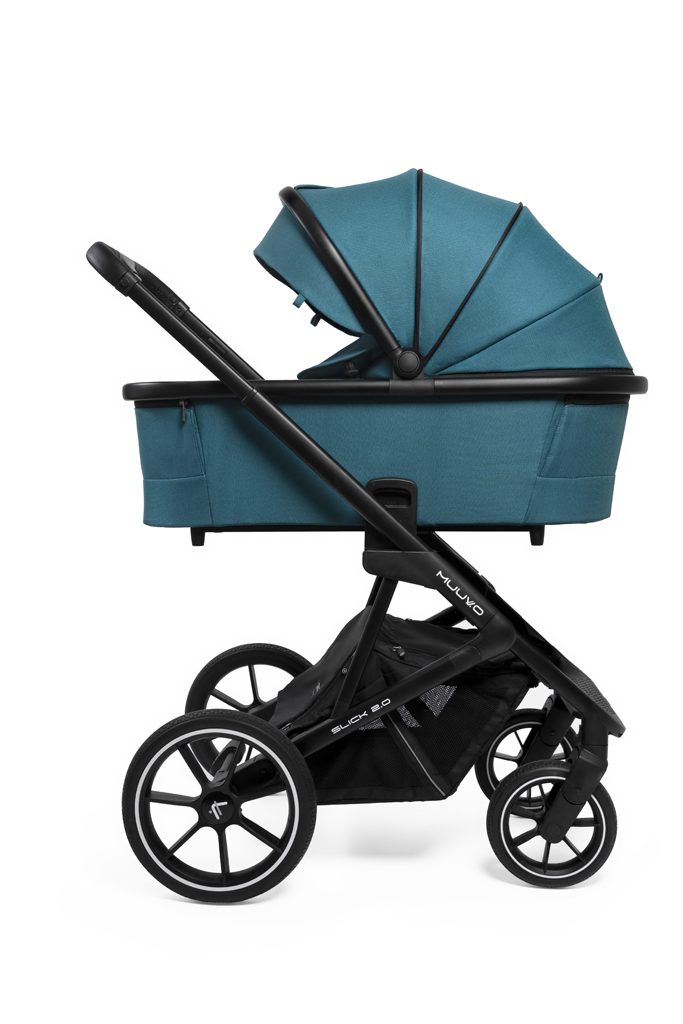 MUUVO Kočík kombinovaný Slick 2.0 set 2v1 Tropical green + CYBEX Aton B2 i-Size + základňa – Obrázok 4