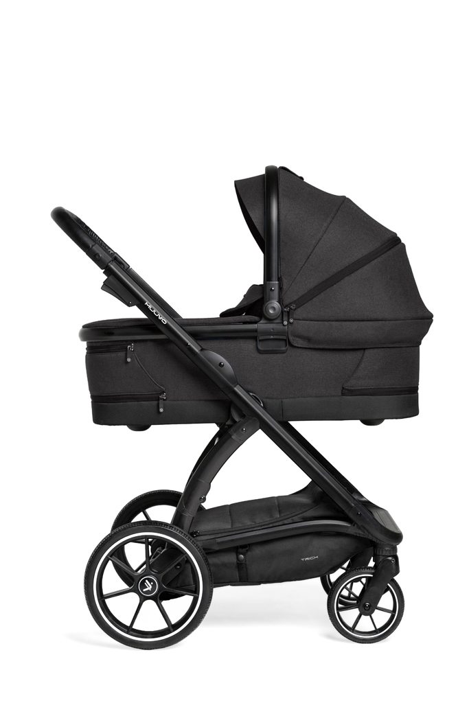 MUUVO Kočík kombinovaný Trick set 2v1 Jet black + CYBEX Aton B2 i-Size + základňa – Obrázok 3
