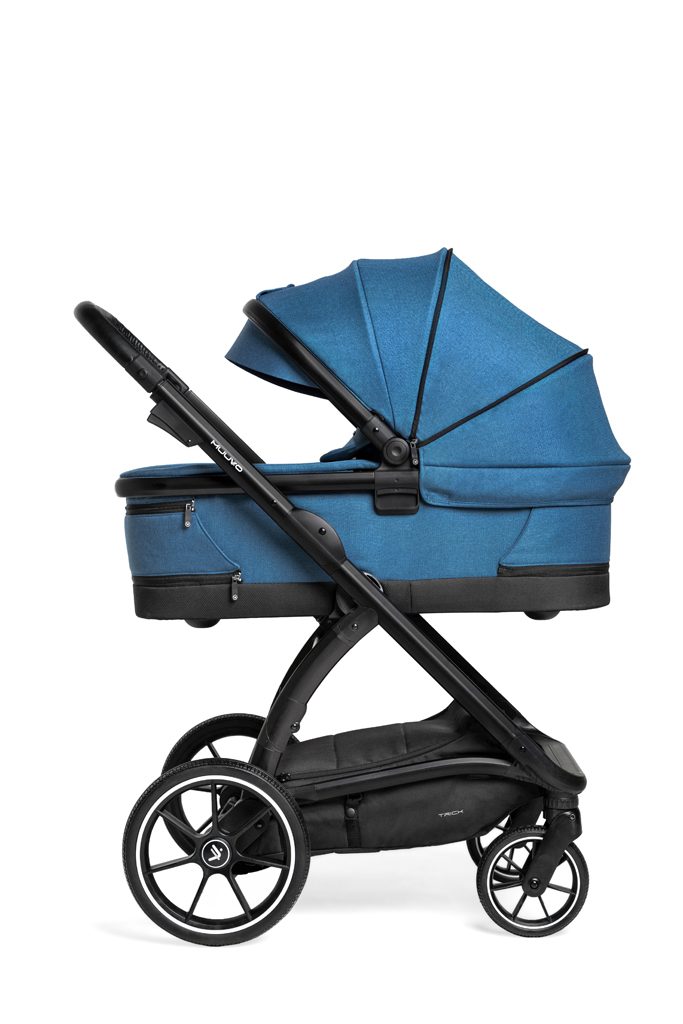 MUUVO Kočík kombinovaný Trick set 2v1 Ocean blue + CYBEX Aton B2 i-Size + základňa – Obrázok 20