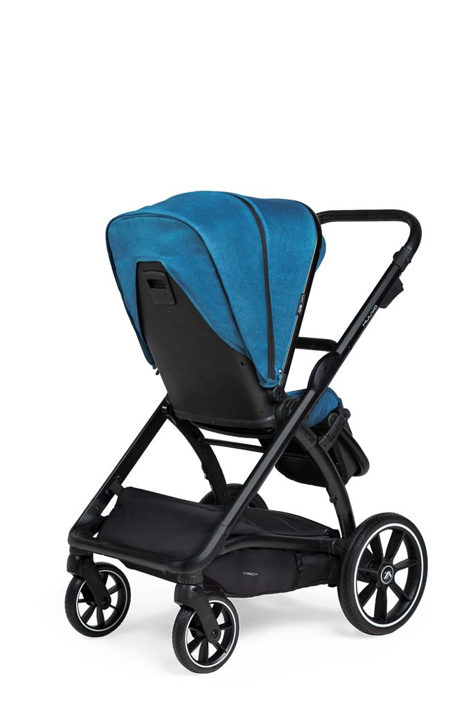MUUVO Kočík kombinovaný Trick set 2v1 Ocean blue + CYBEX Aton B2 i-Size + základňa – Obrázok 4