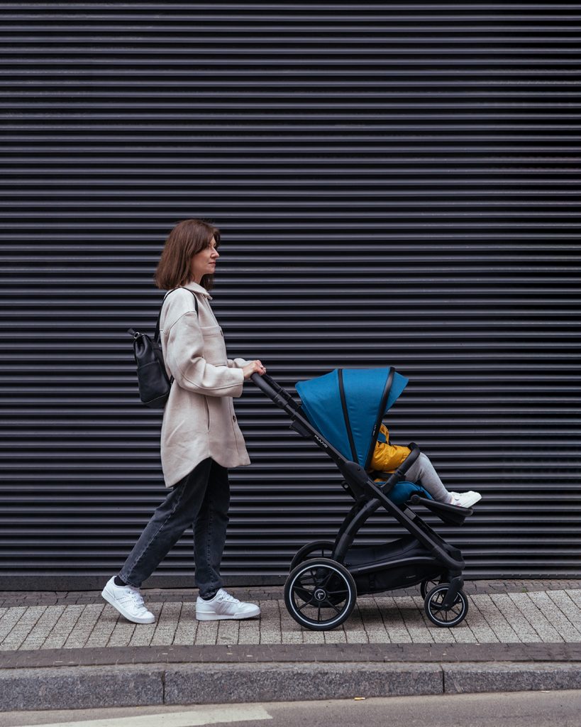 MUUVO Kočík kombinovaný Trick set 2v1 Ocean blue + CYBEX Aton B2 i-Size + základňa – Obrázok 43