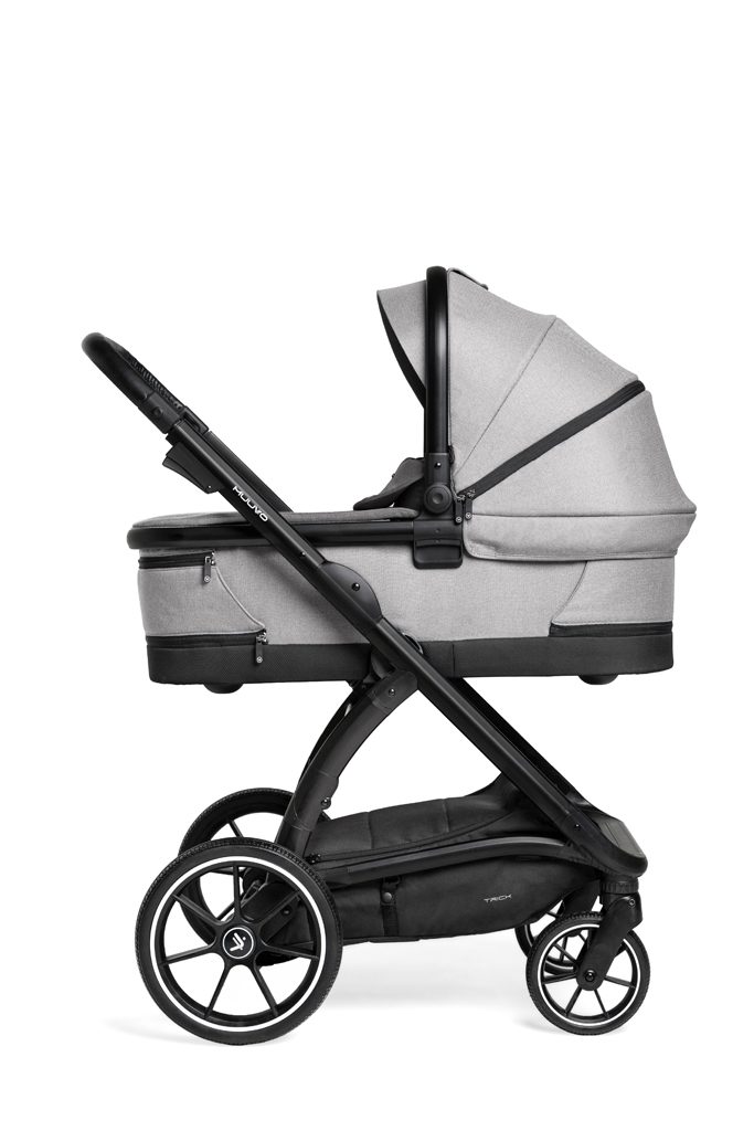 MUUVO Kočík kombinovaný Trick set 2v1 Steel grey + CYBEX Aton B2 i-Size + základňa – Obrázok 4