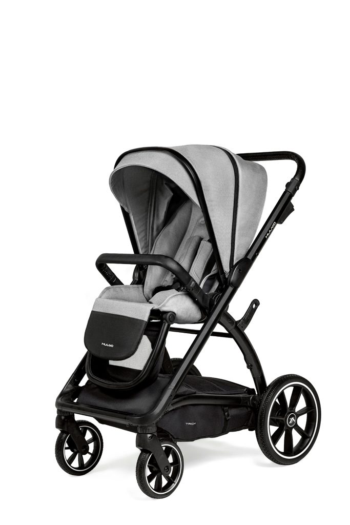 MUUVO Kočík kombinovaný Trick set 2v1 Steel grey + CYBEX Aton B2 i-Size + základňa – Obrázok 6