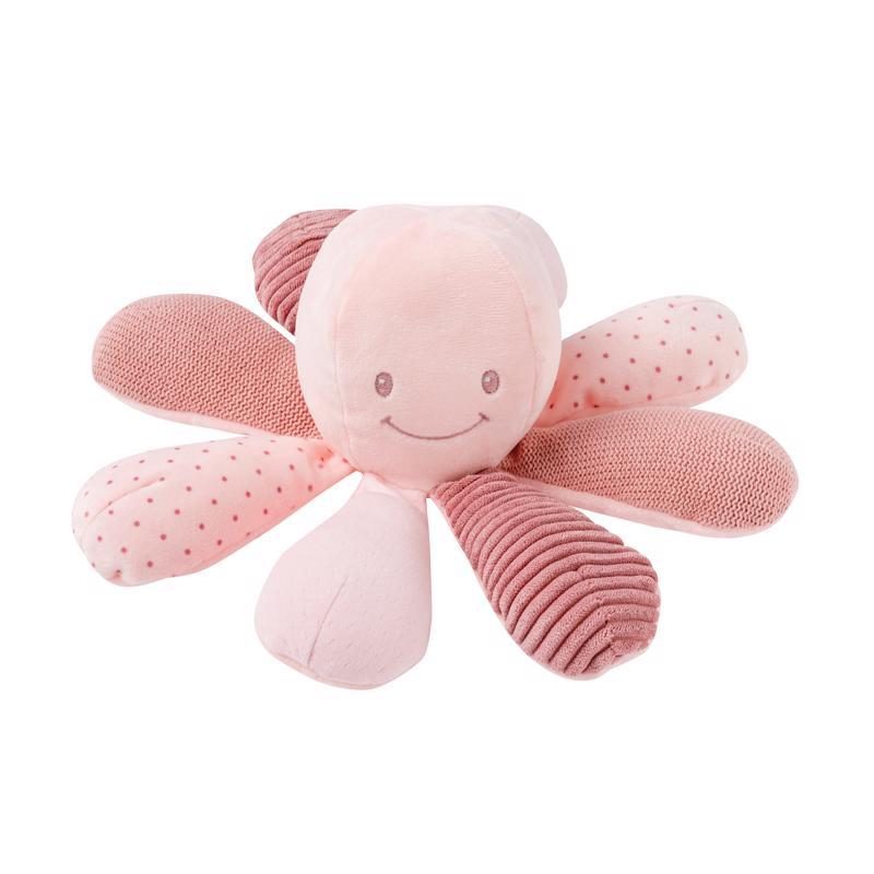 NATTOU Hračka chobotnička edukačná 8 aktivít Lapidou pink – Obrázok 3