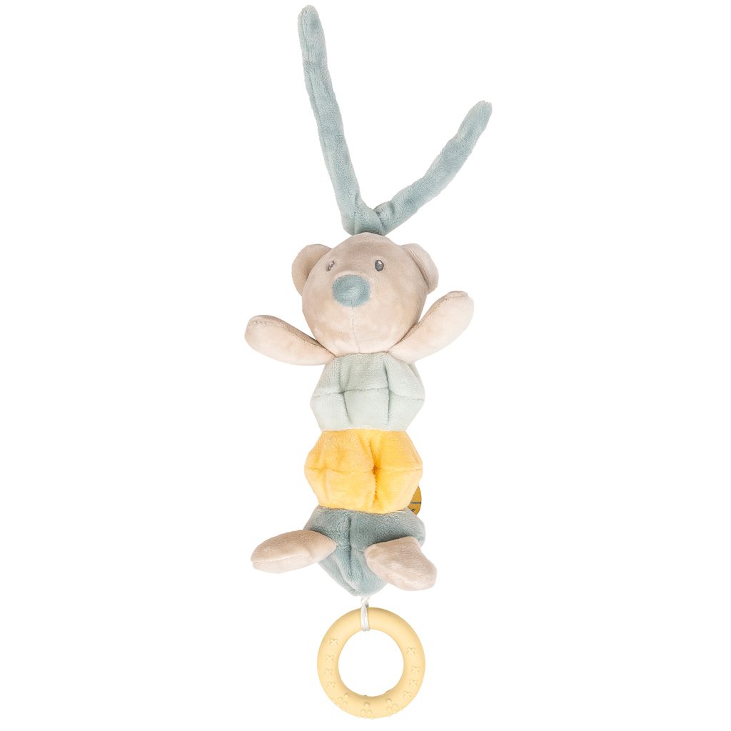 NATTOU Hračka plyšová vibračná medvedík Jules 22 cm Romeo, Jules & Sally – Obrázok 3