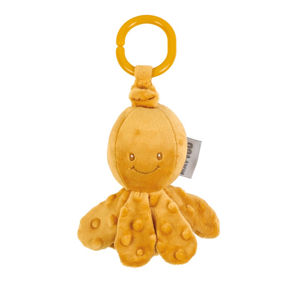 NATTOU Chobotnička vibračná na C krúžku ochre 20 cm Lapidou – Obrázok 2