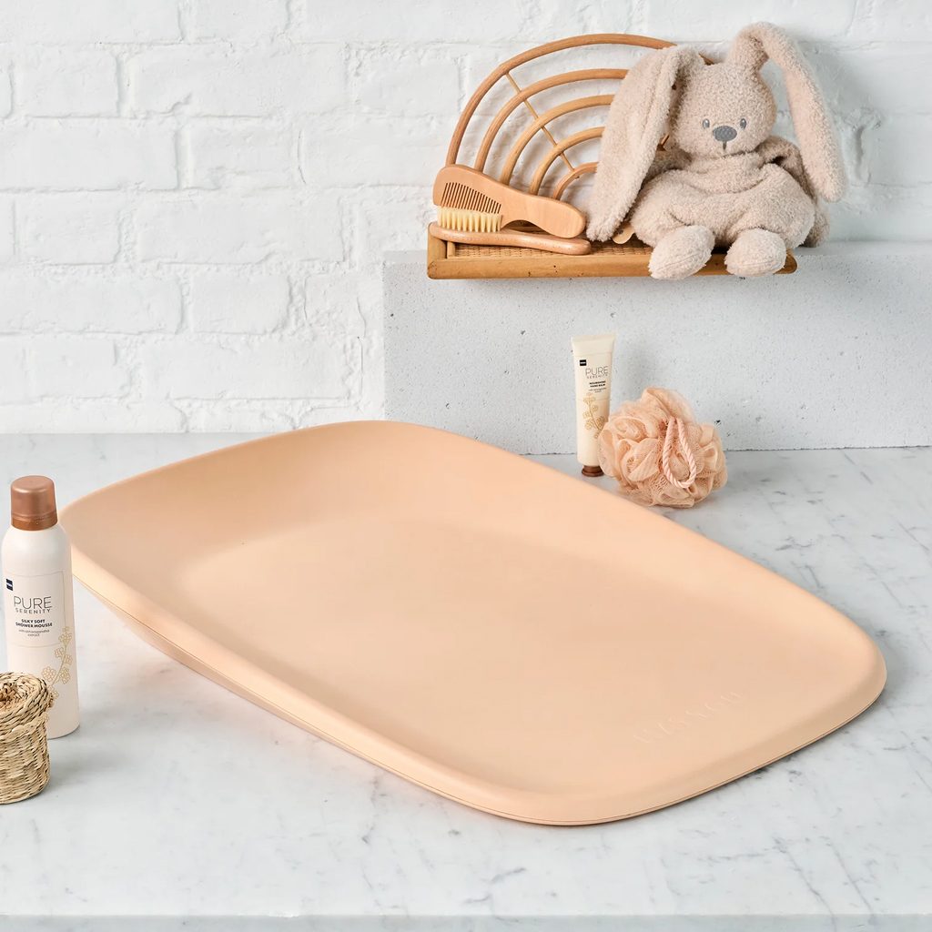 NATTOU Podložka prebaľovacia mäkká Softy Peach bez BPA 50x70 cm – Obrázok 3