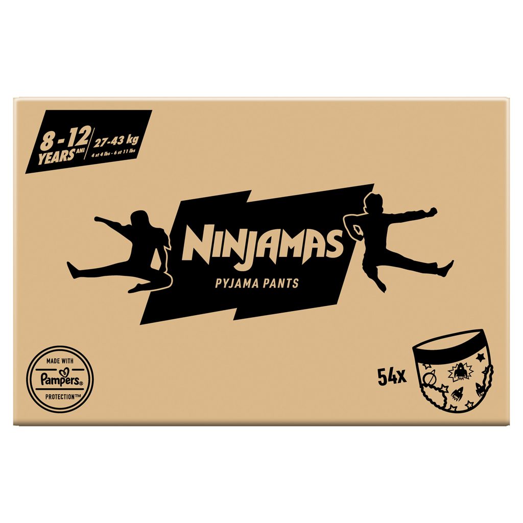 NINJAMAS Nohavičky plienkové Pyjama Pants Kosmické lode, 54 ks, 8 rokov, 27kg-43kg – Obrázok 6