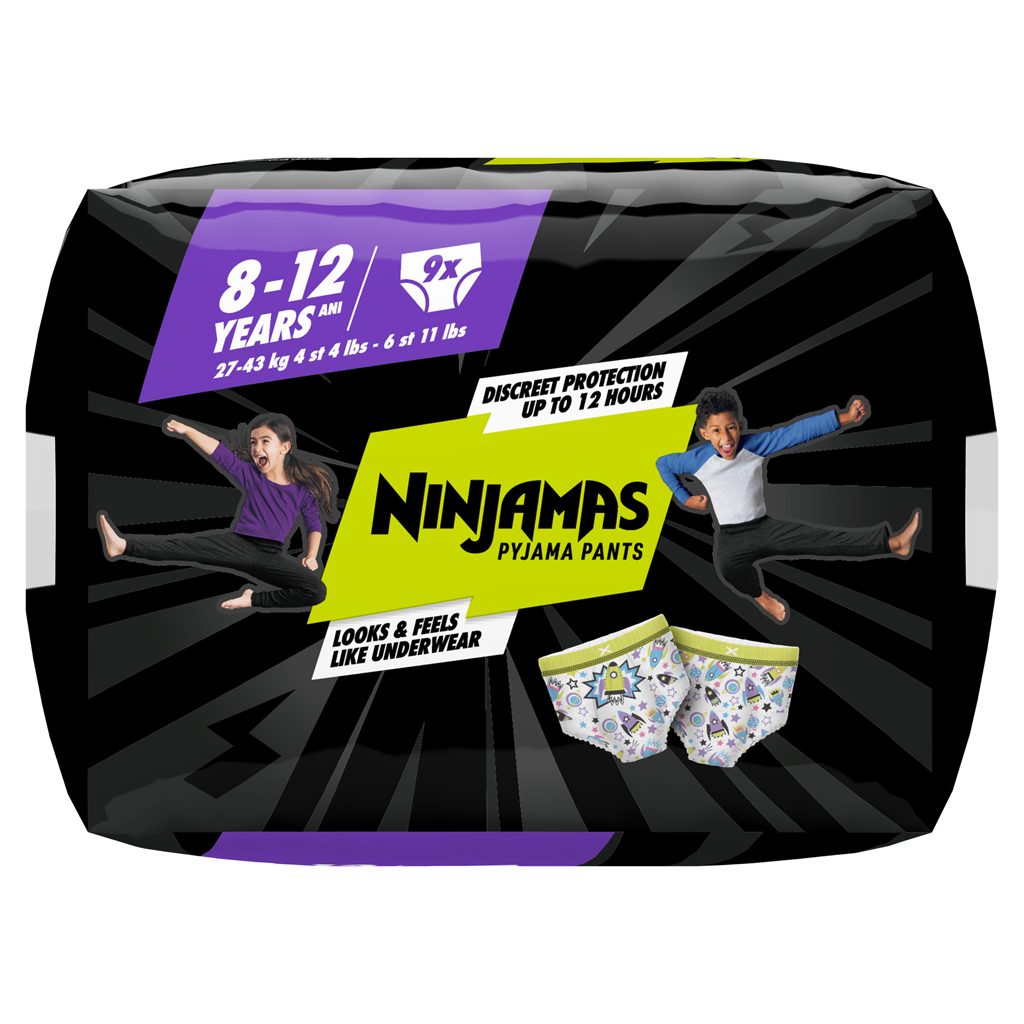 NINJAMAS Nohavičky plienkové Pyjama Pants Kosmické lode, 9 ks, 8 rokov, 27kg-43kg – Obrázok 11