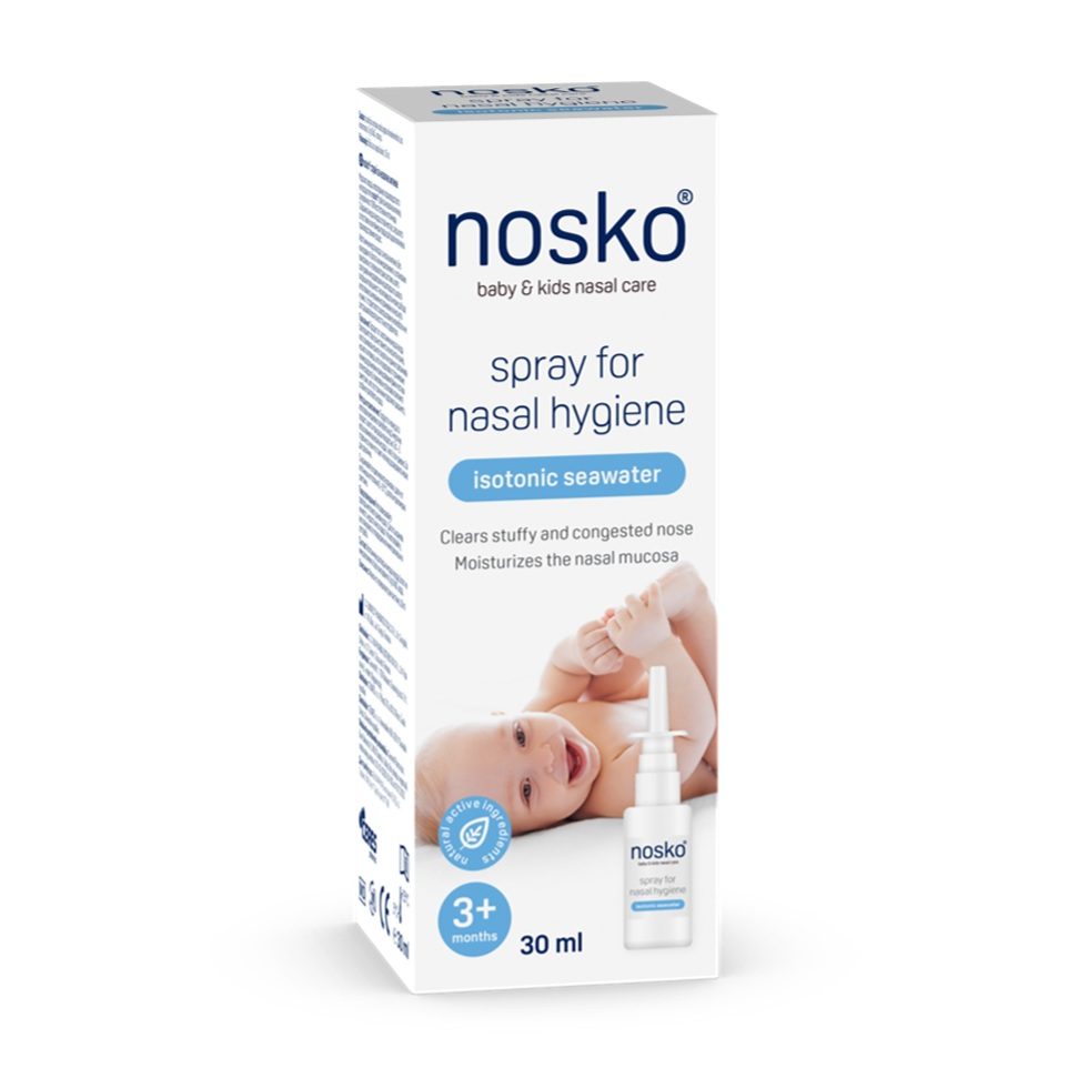 NOSKO Sprej na nosovú hygienu - izotonická morská voda 30ml – Obrázok 2