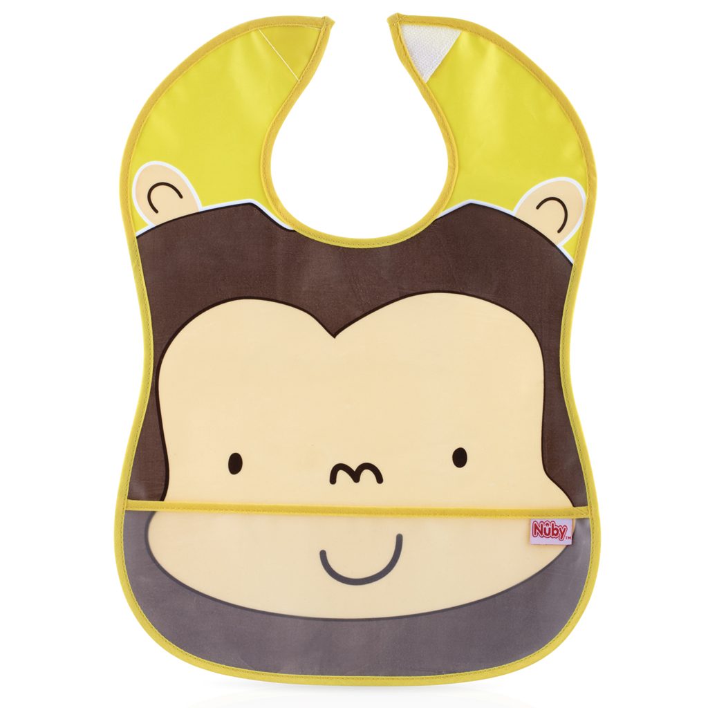 NUBY Podbradník vodeodolný -zvieratká 3m+ – Obrázok 3