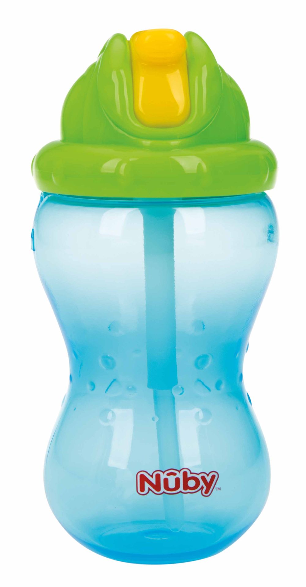 NUBY Hrnček netečúci se sklápacou slamkou a 360ml, 12 m+ modrý – Obrázok 4