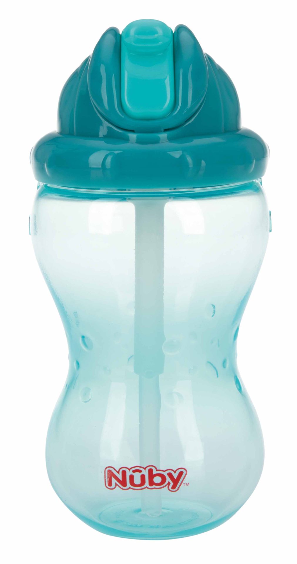 NUBY Hrnček netečúci se sklápacou slamkou a 360ml, 12 m+ zelený – Obrázok 3