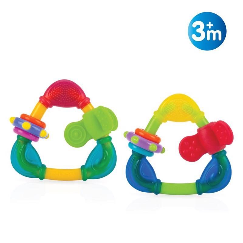 NUBY Hrkálka trojuholníková 3m+ – Obrázok 2