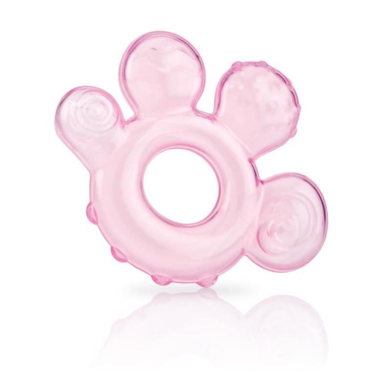 NUBY Hryzačka plnená vodou - ružová 3 m+ – Obrázok 2