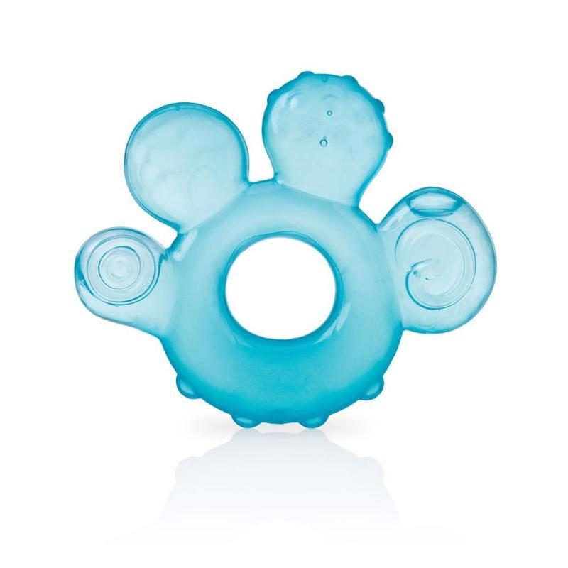 NUBY Hryzačka plnená vodou - tmavo modrá 3 m+ – Obrázok 2