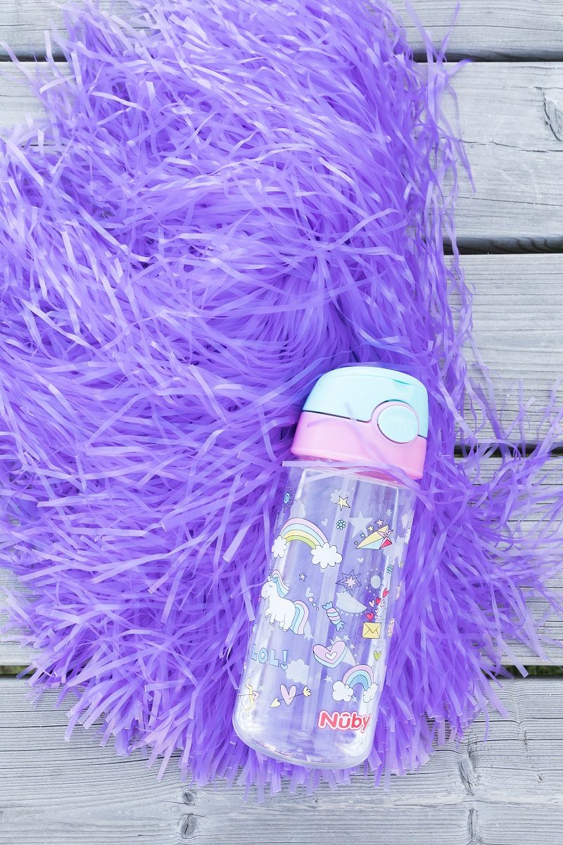 NUBY Fľaša športová netečúca so slamkou 530 ml, ružová, 4+ – Obrázok 4