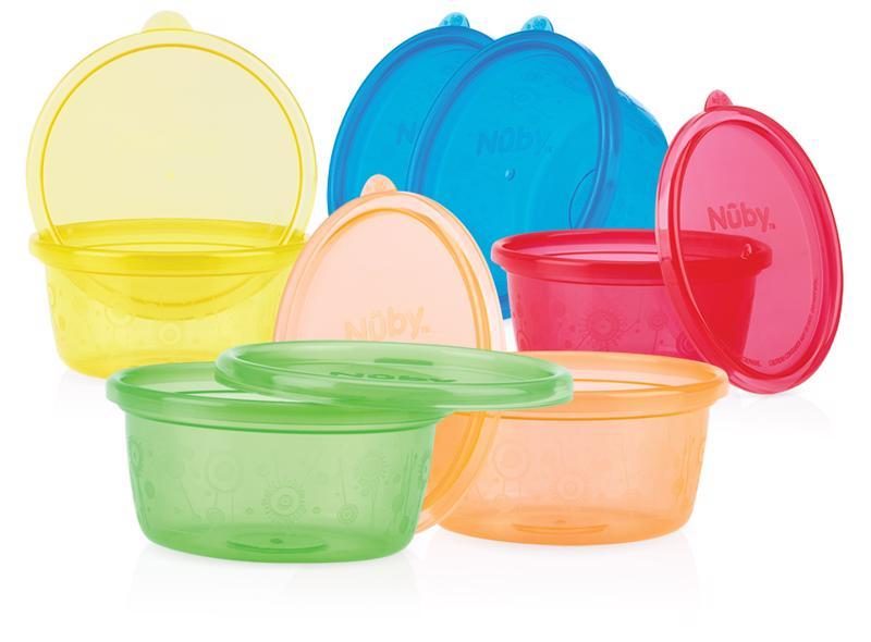 NUBY Miska na desiatu s viečkom, 300 ml, 6m+ (6 ks) – Obrázok 3