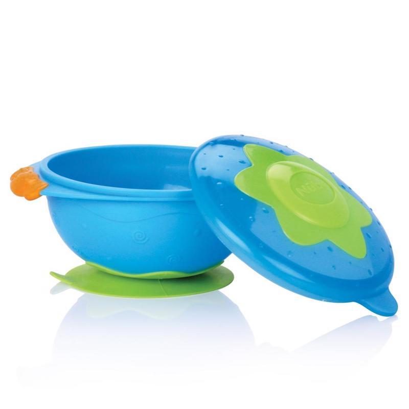 NUBY Miska s prísavkou a s vrchnáčikom 9 m+ – Obrázok 3