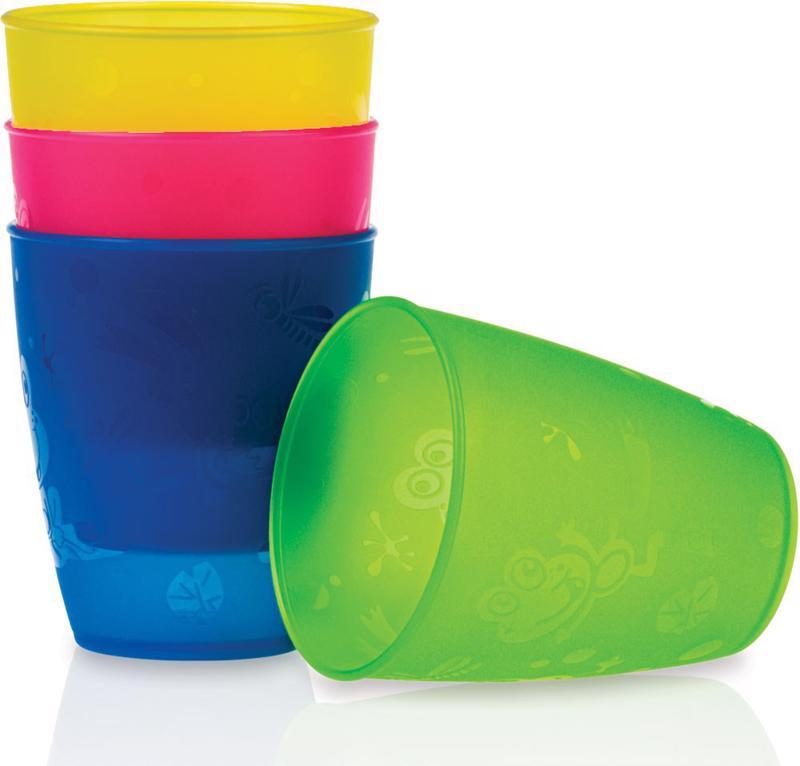 NUBY Poháriky 4 kusy 300 ml 9 m+ – Obrázok 2