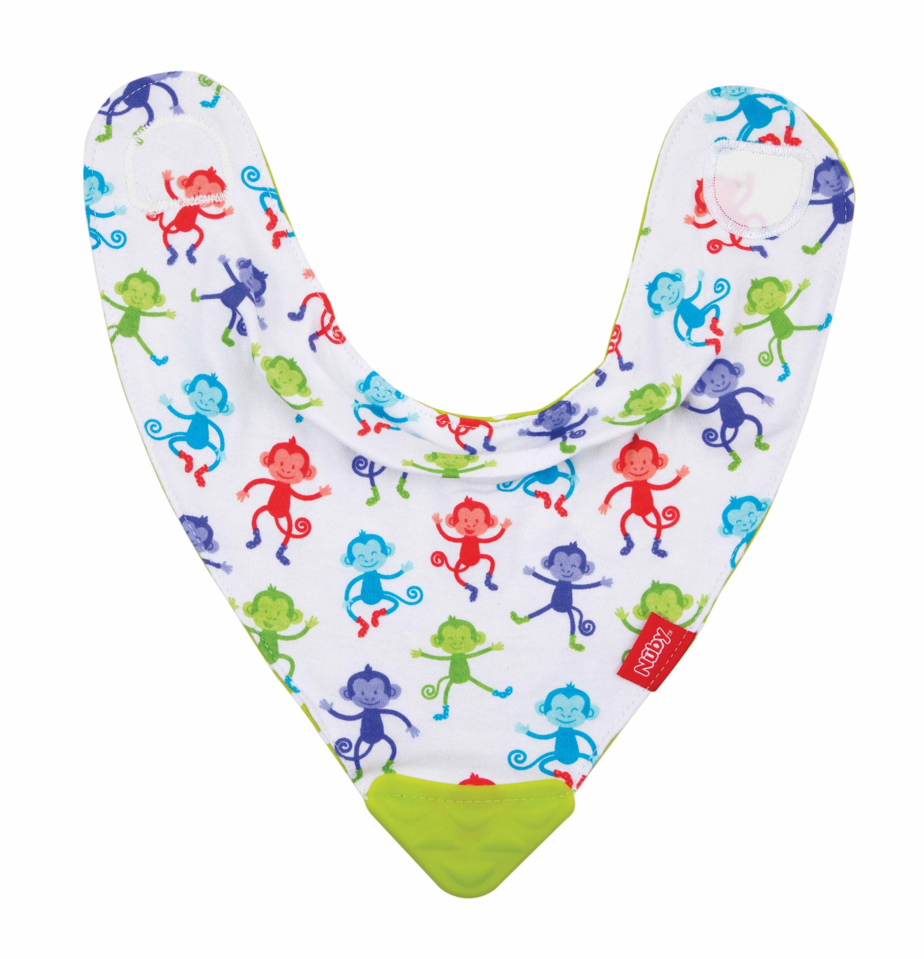 NUBY Slintáčik s hryzadlom 1 ks, 3 m+, zelené lietadielka – Obrázok 2