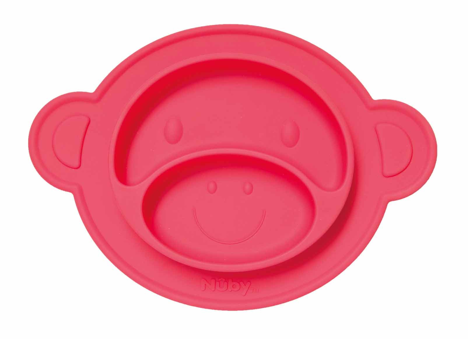 NUBY Tanier s prísavkou - Opica 9 m+, červený – Obrázok 2