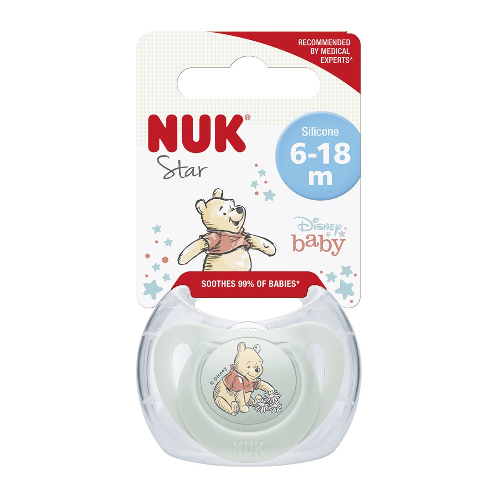 NUK Cumlík Disney Macko Pú v boxe, zelený 6-18m – Obrázok 3