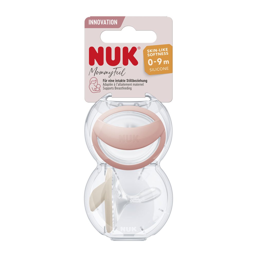 NUK Cumlík Mommy Feel v boxe, broskyňový 0-9m, 2ks – Obrázok 4